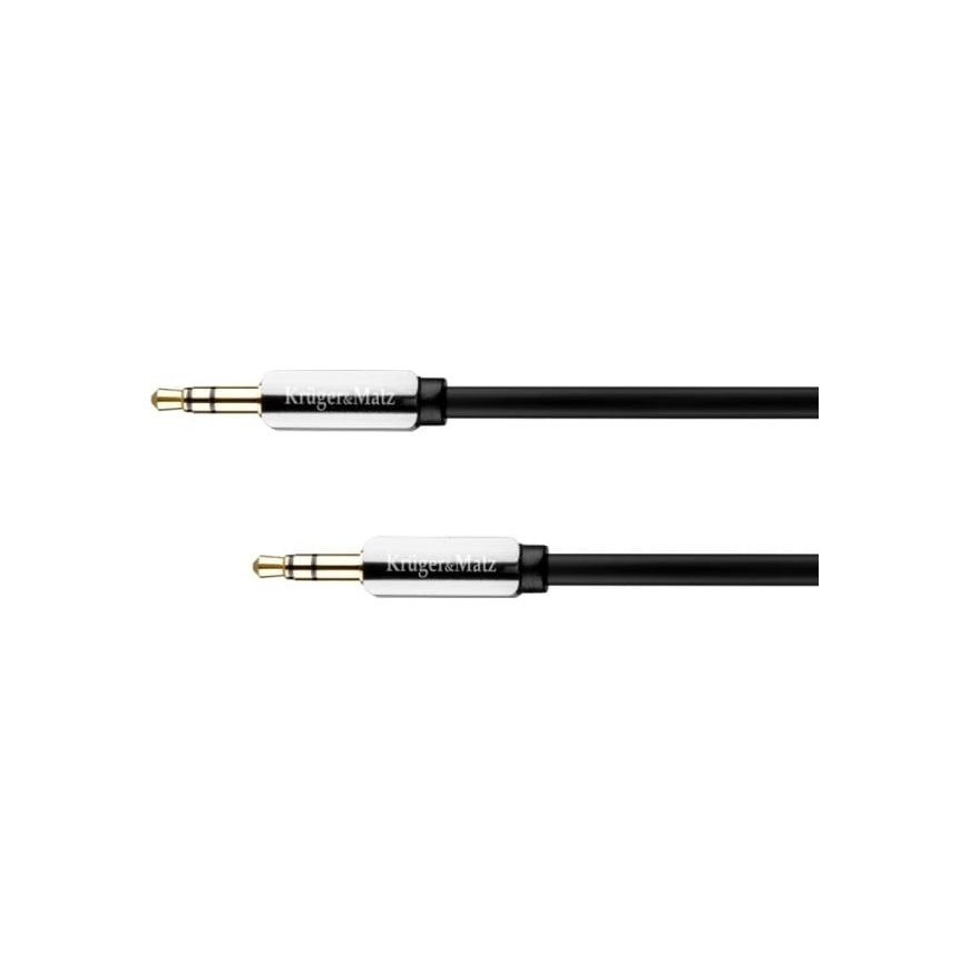 Kruger & Matz AUX - AUX 3.5mm kaapeli 1.8m Musta