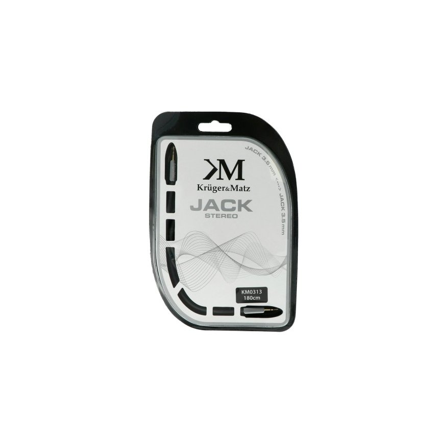 Kruger & Matz AUX - AUX 3.5mm кабель 1.8м Черный – 2