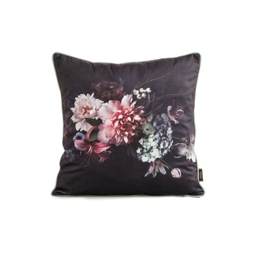 Eurofirany CHP/VELVET/137 45X45 BLACK+BURGUNDY