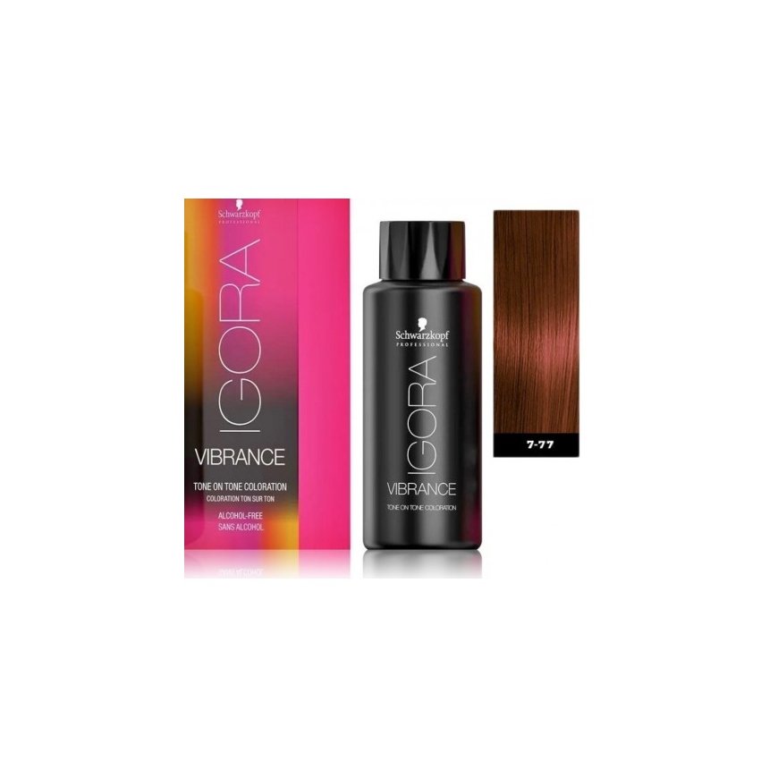 Schwarzkopf Igora Vibrance Tone On Tone juuksed värv 60ml - 7-77