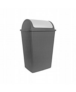 Trash Bin Designed for Curly Hair 10 L Anthracite DOMOTTI