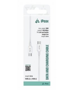 iPEAX TPU КАБЕЛЬ USB-C / USB-C 1М, USB 2.0 Белый