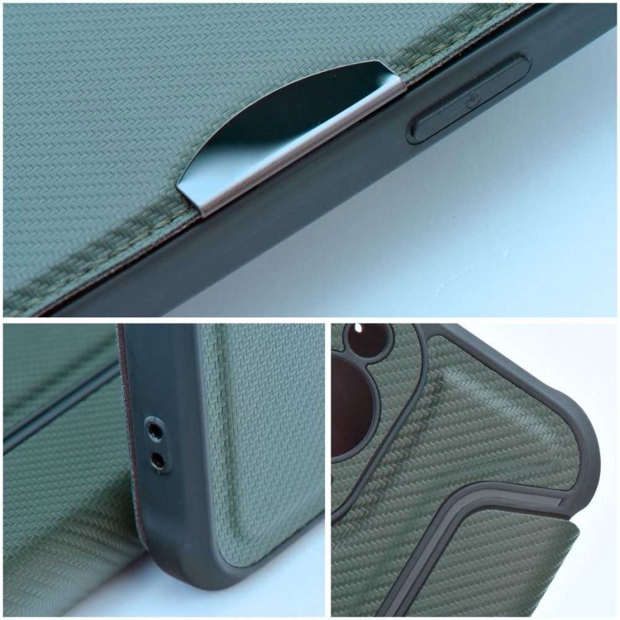 Оригинальный чехол LUNA Book Carbon для SAMSUNG S25 FE, синий – 2