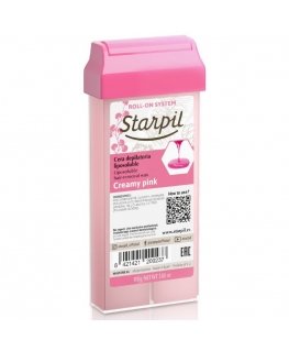 Vaškas kasetē Starpil Roll-On Creamy Rožā, krēmveida, rozā, 110 g