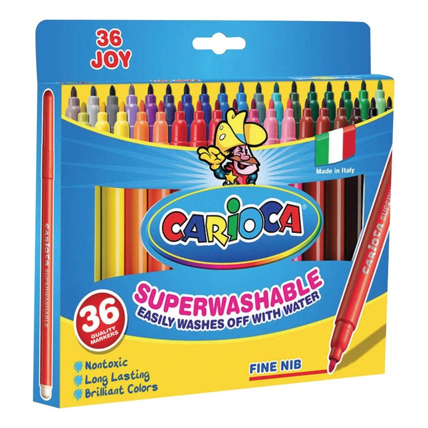 Carioca Joy flomasteris Smulki Multi spalvos 36 vnt