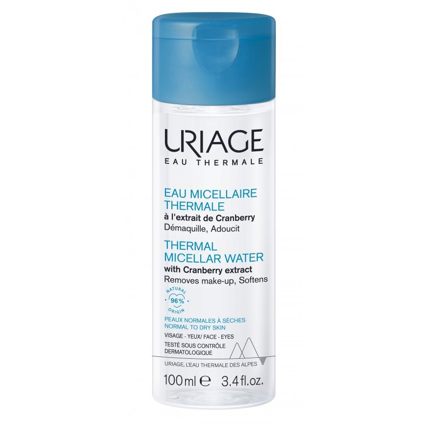 URIAGE Thermal Micellar Vesi Karpaloekstraktilla micellivesi kuivalle ja normaalille iholle, 100 ml
