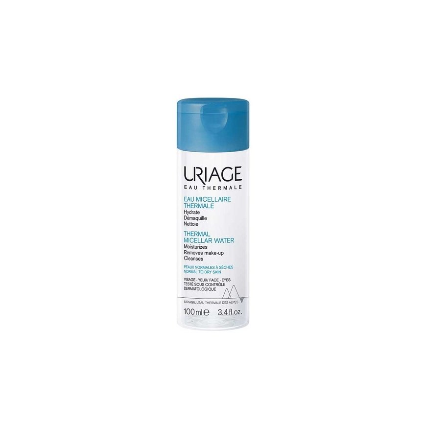 URIAGE Thermal Micellar Vesi Karpaloekstraktilla micellivesi kuivalle ja normaalille iholle, 100 ml – 2