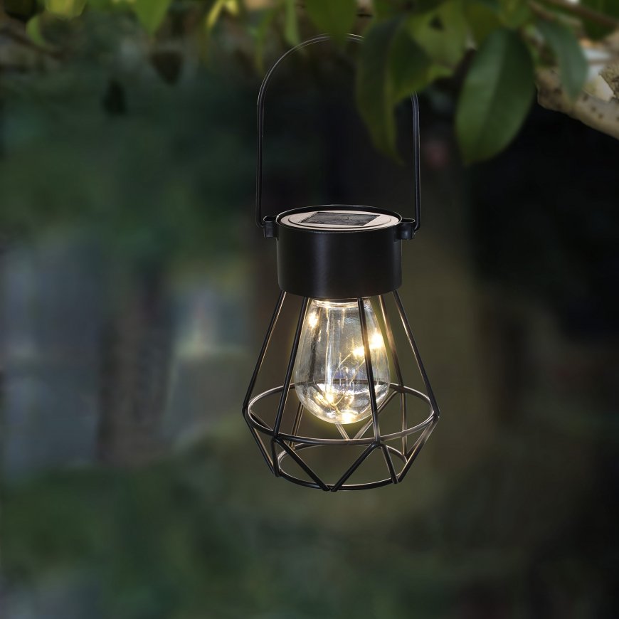 Päikese lamp 9,5 x 12 cm riputatav korv PATIO – 2