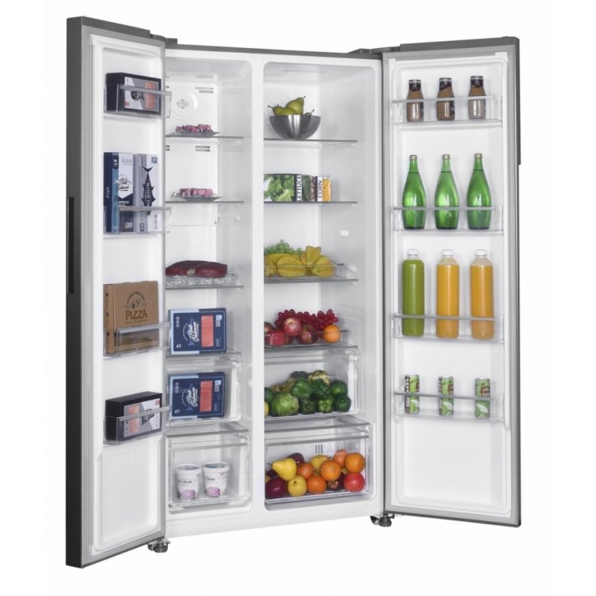 Heinner HSBS-HM532NFXE++ side-by-side refrigerator Freestanding 532 L Black – 4