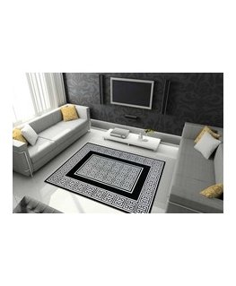 Kilimas MOSSE HEXAGON juodas 70x200 Hakano