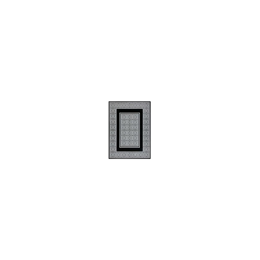 Vaibad Kilimas MOSSE HEXAGON mustriga must 70x200 Hakano – 2