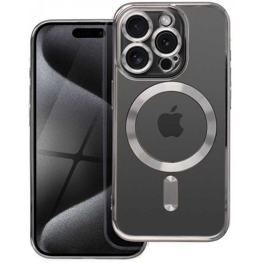 OEM ELECTRO MAG CASE, compatible with MagSafe XIAOMI Redmi 15 4G / 5G (171.1 mm), titanium gray color.