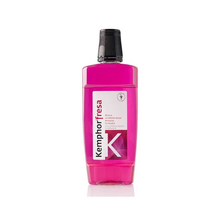 Burnos skalavimo skystis stiprinantis dantų emalį Strawberry Kemphor® – 2