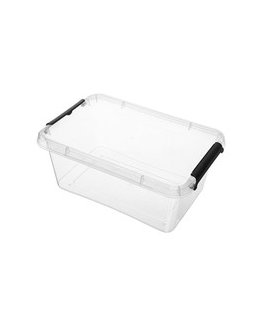 Orplast „Basestore“ indas su dangčiu ir spaustukais, 19x28x13 cm, 4,5 l, pušis