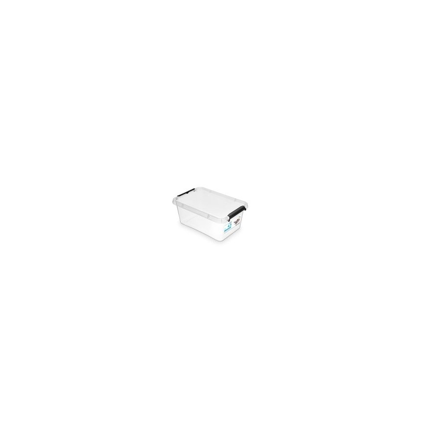 Orplast „Basestore“ laatikko kannella ja klipsillä, 19x28x13 cm, 4,5 l, mänty – 2