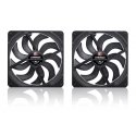Noctua NF-A14x25 G2 PWM Sx2-PP chromax.black ventilators, 140 mm, 2 gab. Noctua NF-A14x25 G2 PWM Sx2-PP chromax.black ventilators, 140 mm, 2 gab.