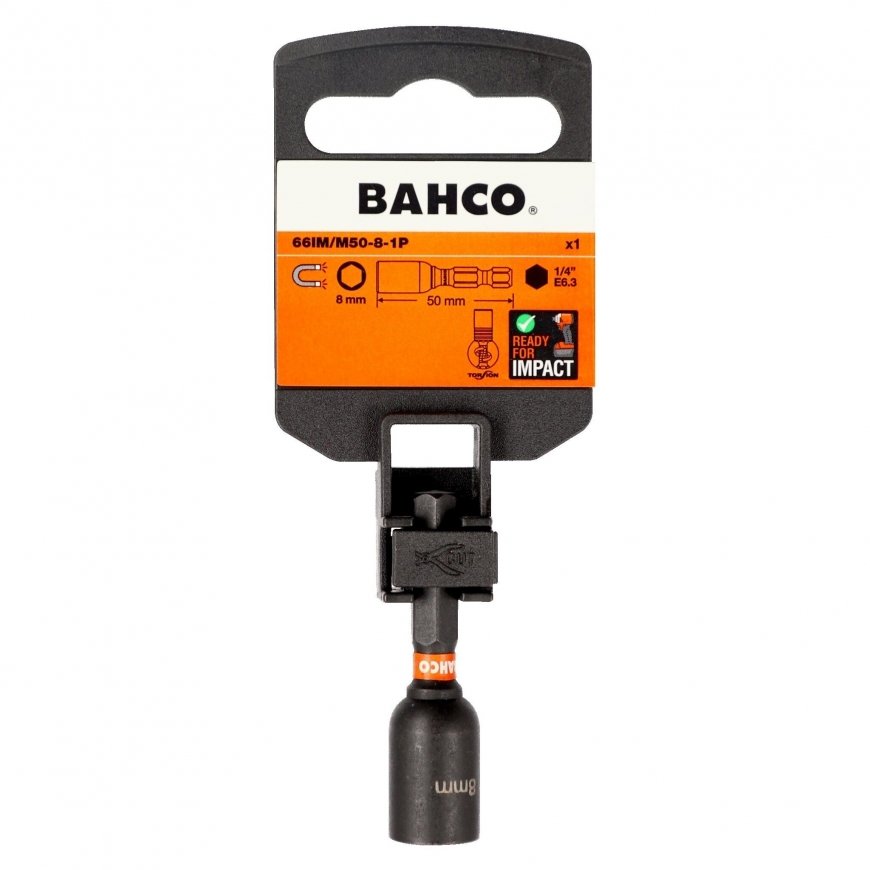 Bahco Magnetic Impact Socket for Hex Screws, 8mm – 2