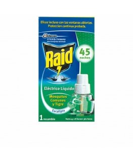 "Raid" sääskede kaitse "Eucalyptus" täiendamine 45 ööks
