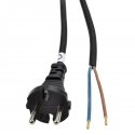 Solight flekso kabelis, 2x 1,5mm2, guminis, melns, 2,5m Solight flekso kabelis, 2x 1,5mm2, guminis, melns, 2,5m