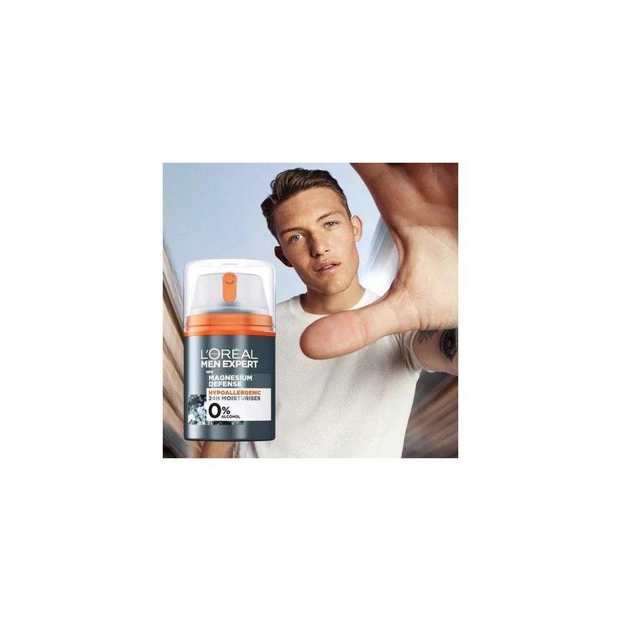 L'Oreal Paris Men Expert Magnesium Defense sejas kopšanas līdzeklis, 100 ml – 2