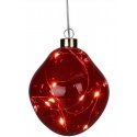 Kalėdų puošmena STIKLINIS Lašas LED KŪDIKIS 10cm Sidabrinis Kalėdų puošmena STIKLINIS Lašas LED KŪDIKIS 10cm Sidabrinis