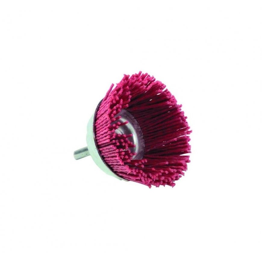 Tivoly Nylon cup brush for drill, Ø65mm, 1/4" HEX shank