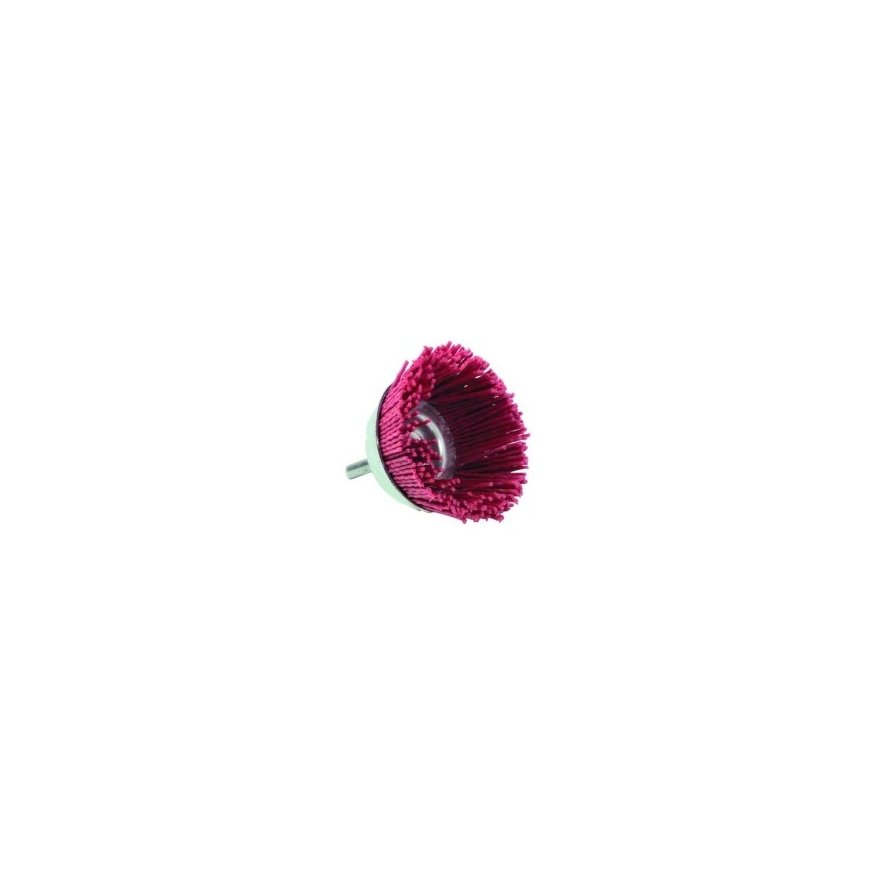 Tivoly Nylon cup brush for drill, Ø65mm, 1/4" HEX shank – 2