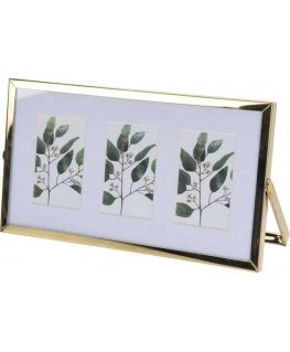 Фоторамка Home Styling Collection Металлическая рамка для фотографий, с подставкой, 22 x 12 x 1 см