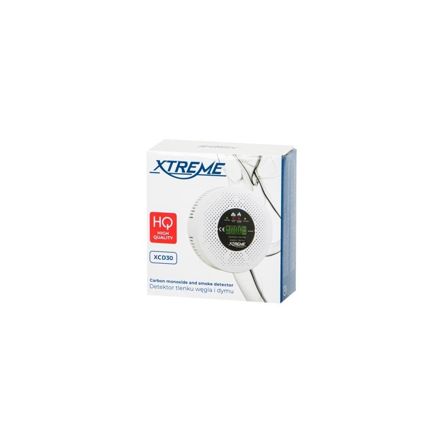 Blow Anglies monoksida un dūmu detektors XCD30 LCD 3xAA – 2