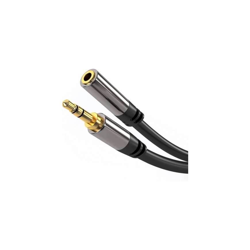 PREMIUMCORD pagarinātājs, ligzda 3,5 mm - ligzda 3,5 mm M/F 3 m