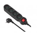 Maclean MCE180 power extension 1.4 m 4 AC outlet(s) Indoor Black Maclean MCE180 power extension 1.4 m 4 AC outlet(s) Indoor Black