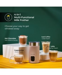CHiATO milkPLAY automātiskais elektriskais piena putotājs - krēmīgs