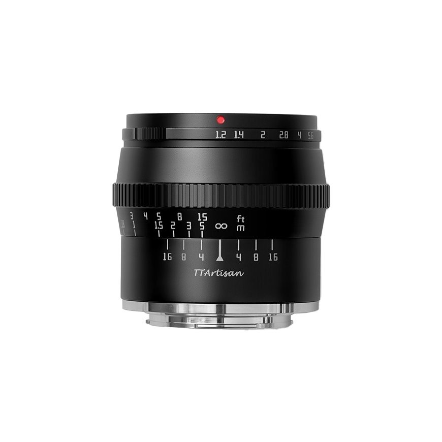 TTArtisan APS-C 50mm F1.2 MILC musta