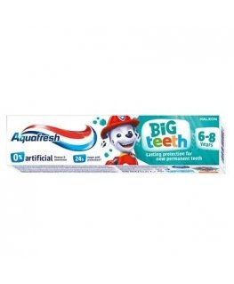 Aquafresh Big Teeth zobu pasta 6-8 gadiem Paw Patrol 50ml