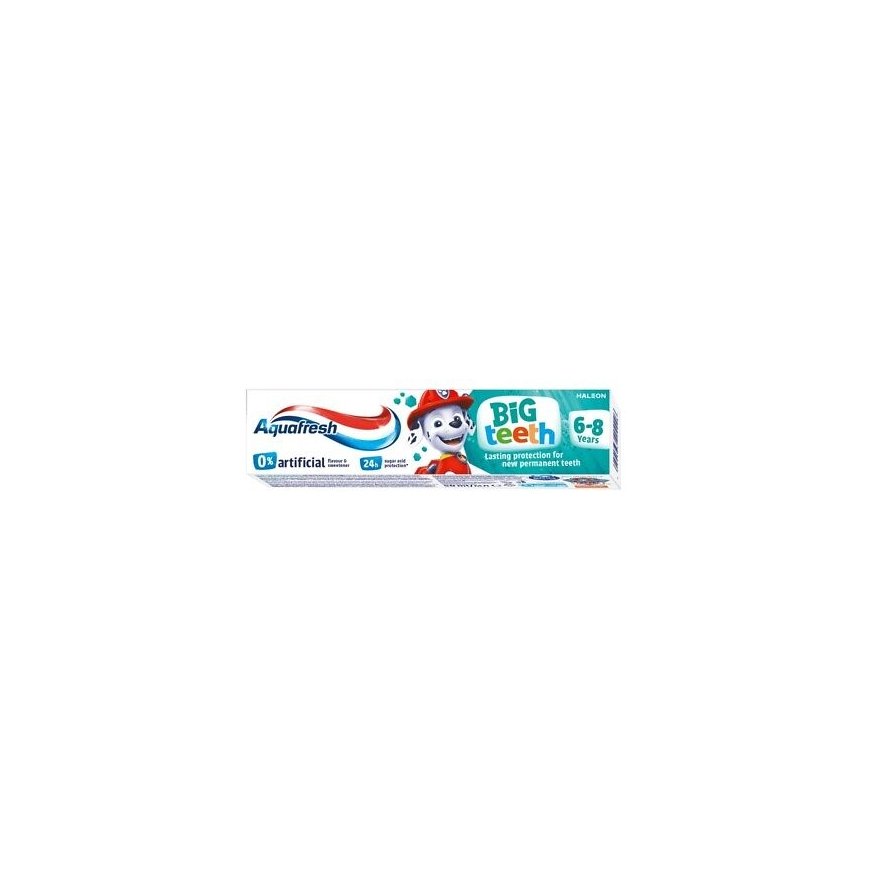 Aquafresh Big Teeth zobu pasta 6-8