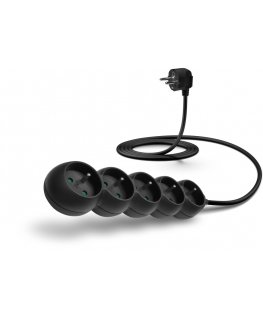 Connect IT CES-1325-BK pagarinātājs 2 m 5 Maiņstrāvas izvade (-s) Iekštelpas Melns