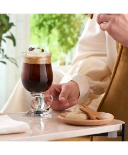 2 stikla komplekts airiškajai kavai 270 ml PASABAHCE