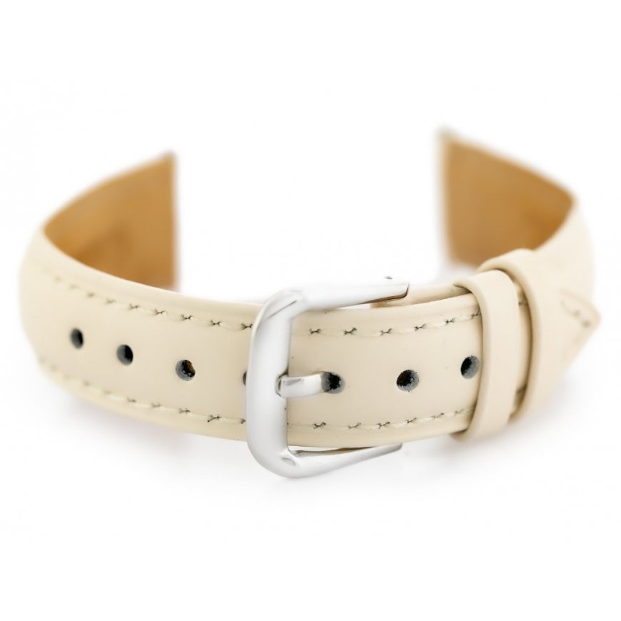 Pacific W83L leather watch strap - sand color - 22mm – 2
