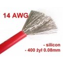OEM Alavuotas Copper Silicone Cable 14AWG – 400 Wires – 2.0 mm2 – Red – Flexible
