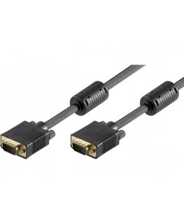 Neutral SVGA Video Cable (D-sub) M - SVGA (D-sub) M, 2 m, gold-plated connectors, black, logo blister pack