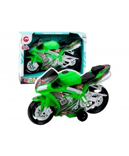 Lean Toys Toy Racing Motorcycle with Light and Sound Effects, Green