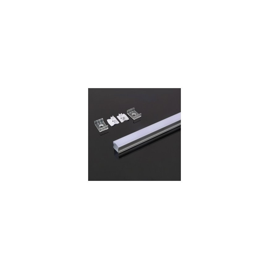 V-TAC LED Strip Profile, aluminum, 2000x17.2x15.5mm, white color.
