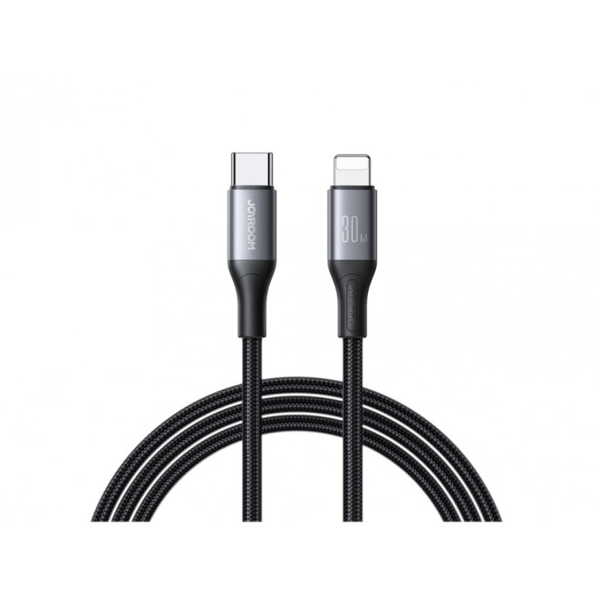 USB kabelis Joyroom S-A28 USB-C į Lightning 30W 1.0m juodas – 2