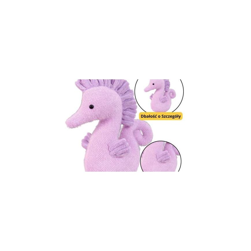 Lean Toys Violetinis jūrinis arkliukas, 25 cm – 2