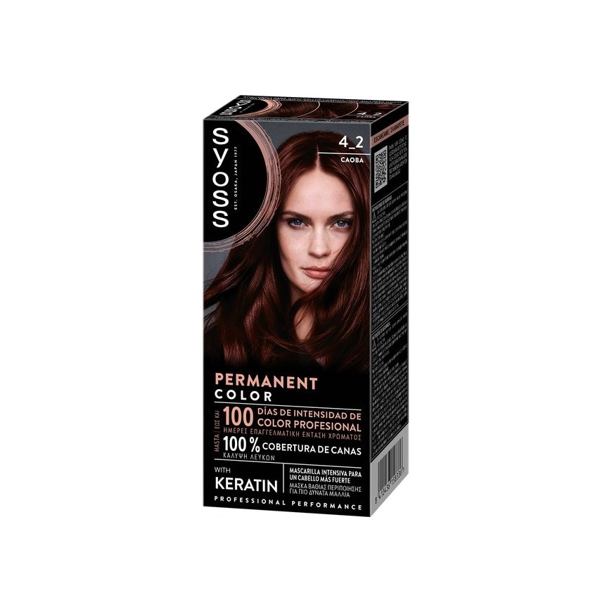 Syoss PERMANENT COLOR 4.2-Caoba 1 kpl