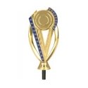 Detail General plastic figure - blue gold with a spot for a 50mm or 25mm emblem