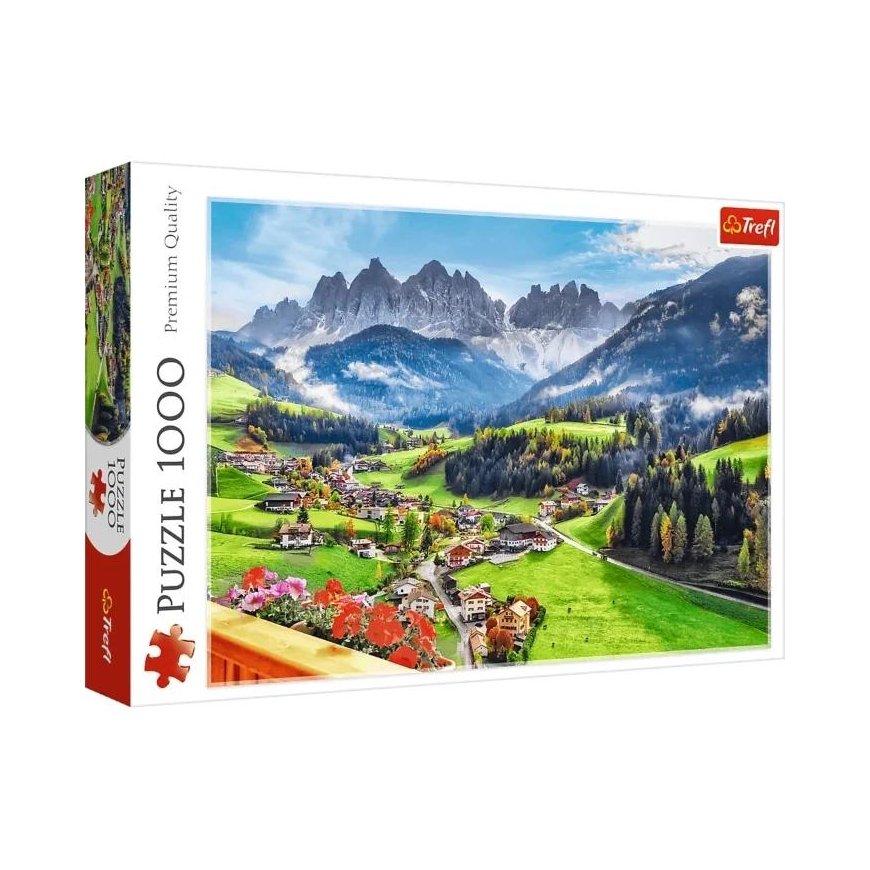 Trefl Puzzle 1000 pcs - Dolomite Mountains: Santa Maddalena