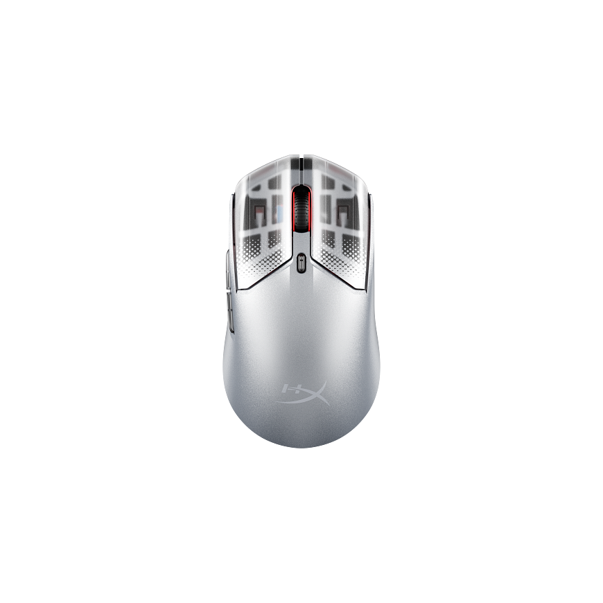 HyperX „Pulsefire Haste 2 S“ sidabrinė belaidė žaidimų pelė – 2