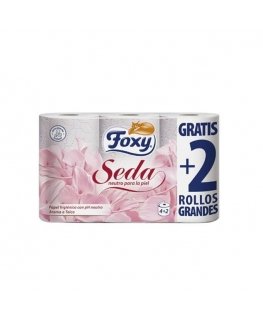 "Foxy Silk" silk toilet paper 3 layers 4 + 2 rolls