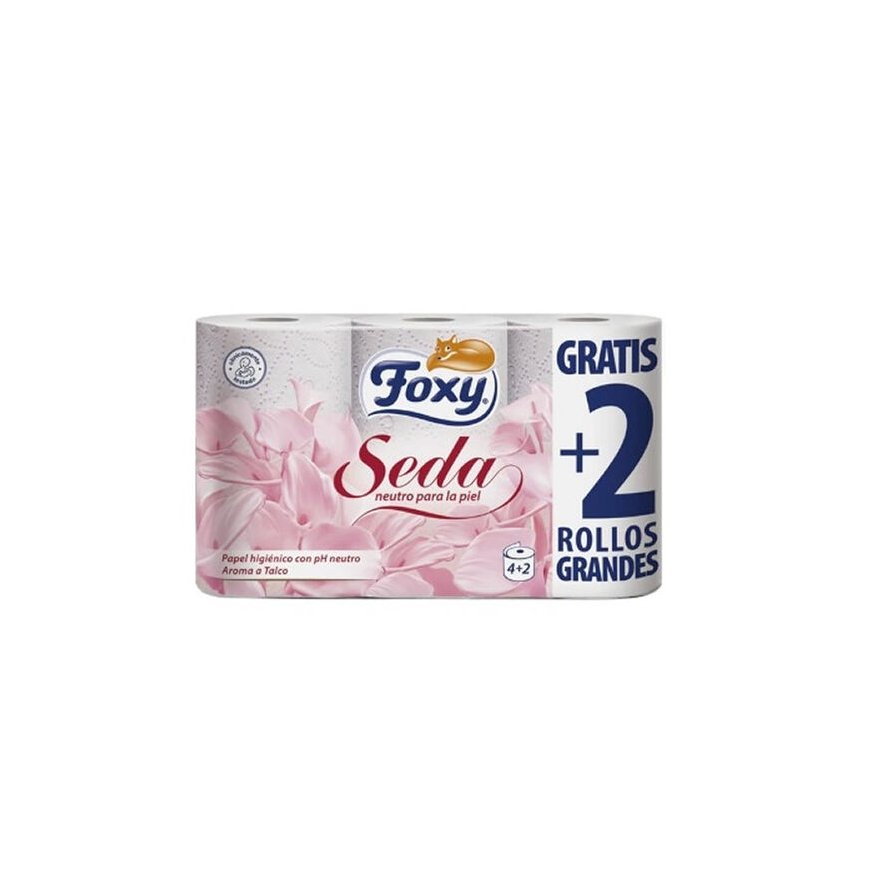"Foxy Silk" silk toilet paper 3 layers 4 + 2 rolls
